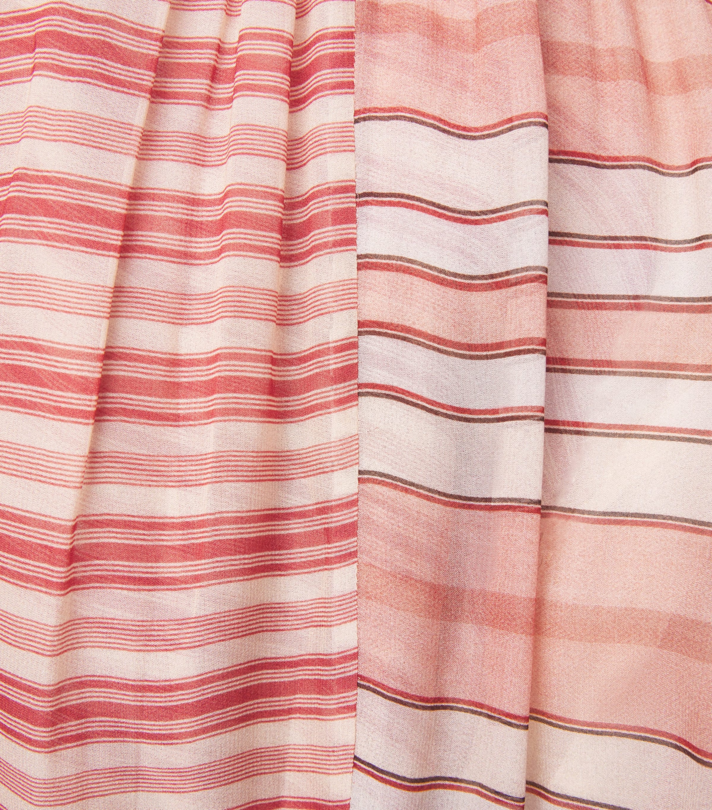 Rebellion Bohemian Stripe Midi Skirt REST RED STRIPE Image 5