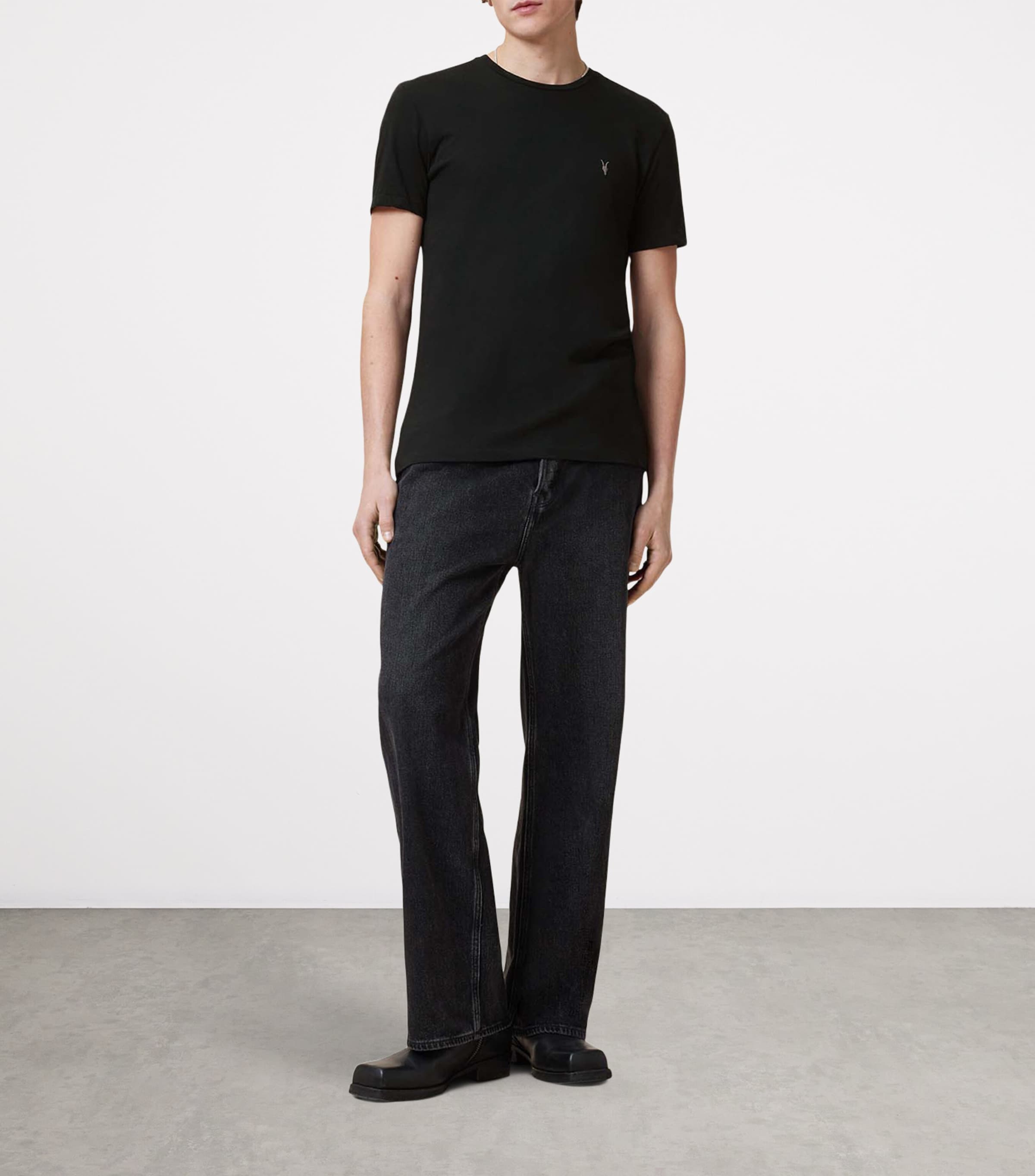 Organic Cotton Tonic T-Shirt JET BLACK Image 2