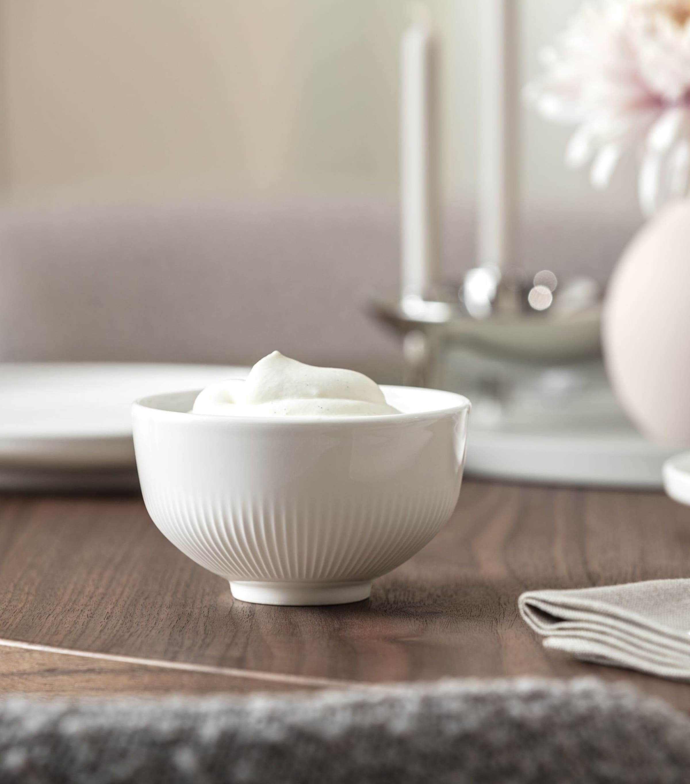 Porcelain Afina Bowl (11cm) WHITE Image 2