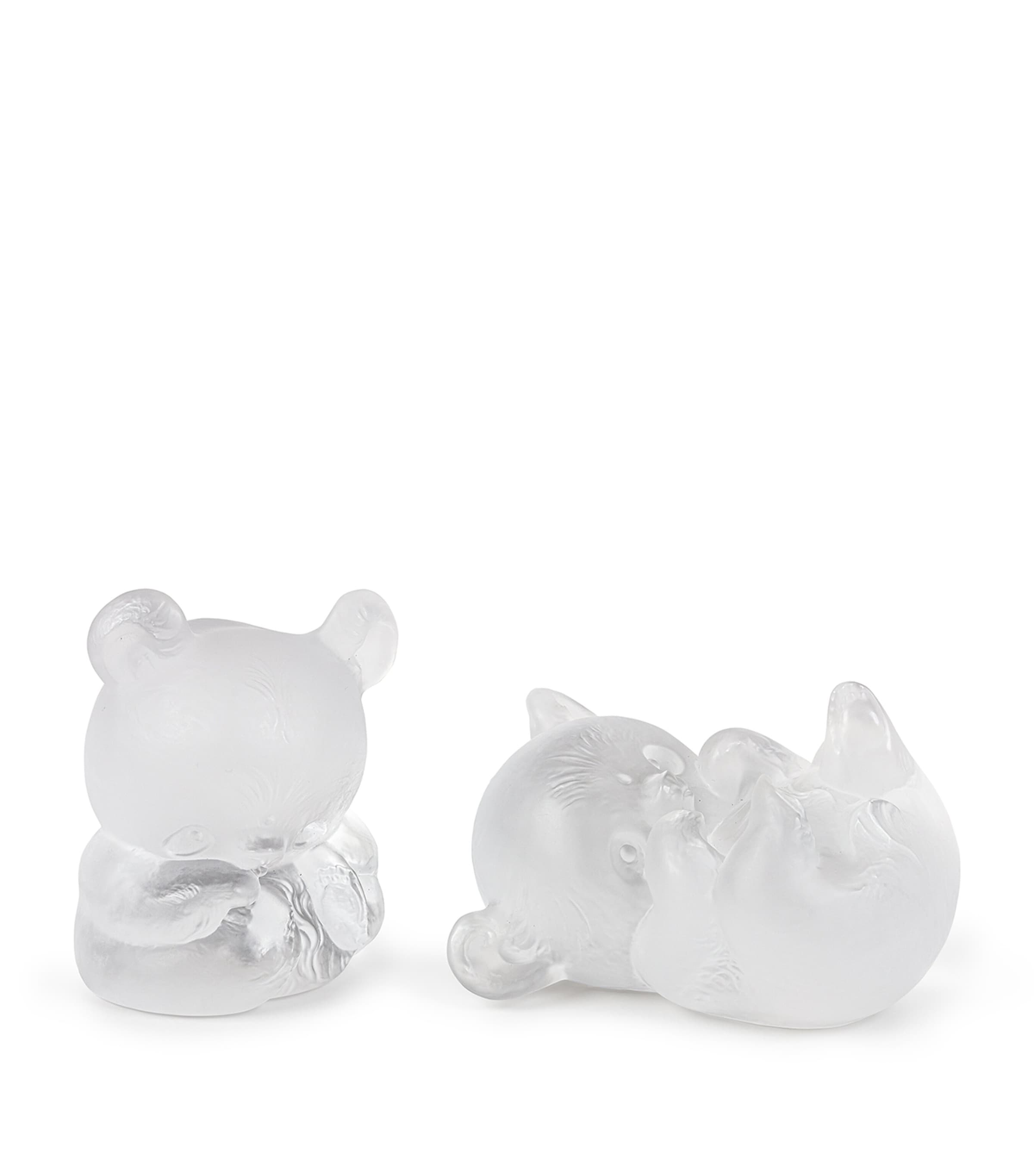 Lalique x Han Meilin Crystal Yuan-Yuan Panda Ornament (12cm) Incolore Image 1