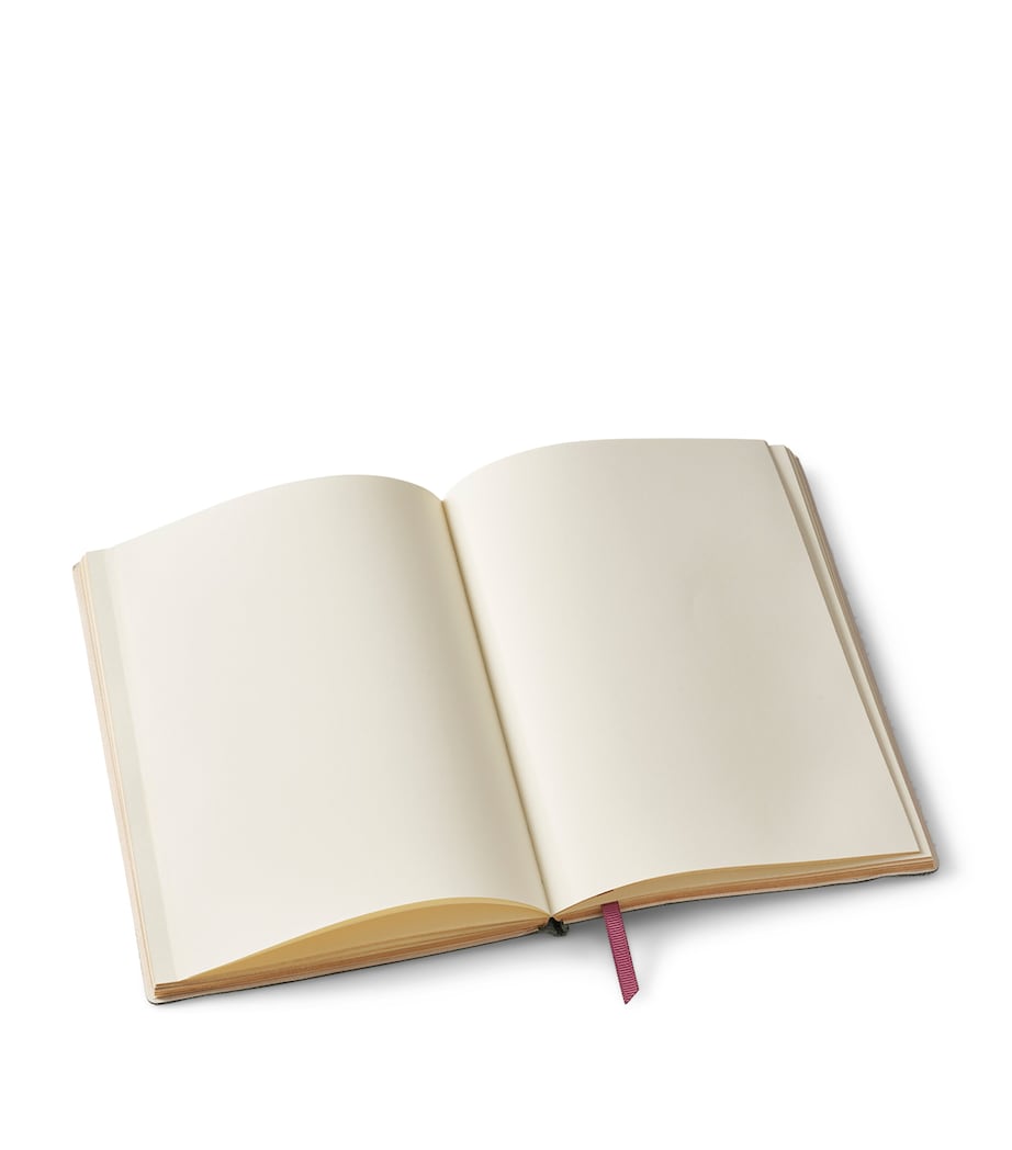 Grained Leather Bound A5 Notebook EVERGREEN Image 4