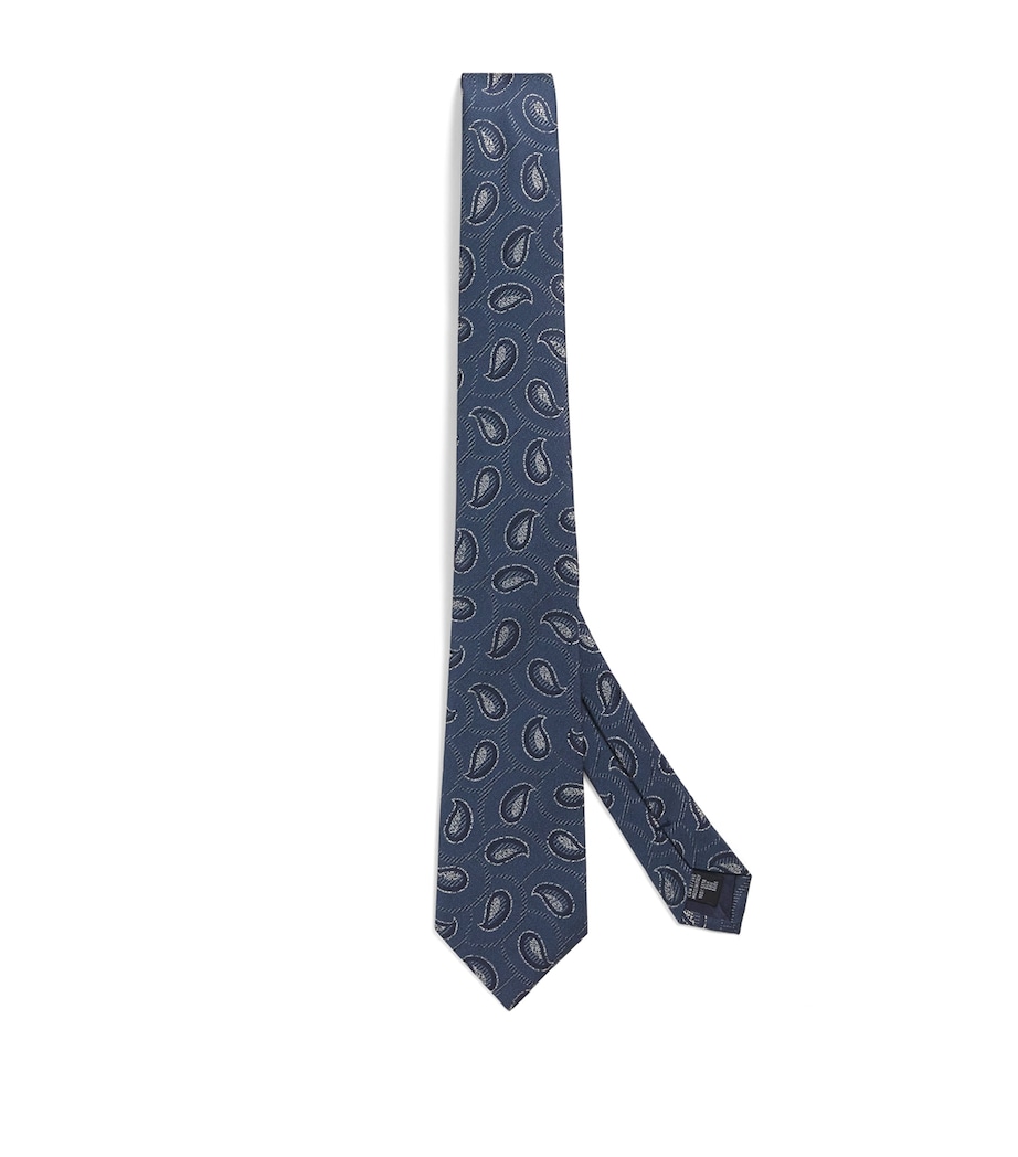 Silk Paisley Jacquard Tie FB201 Image 1