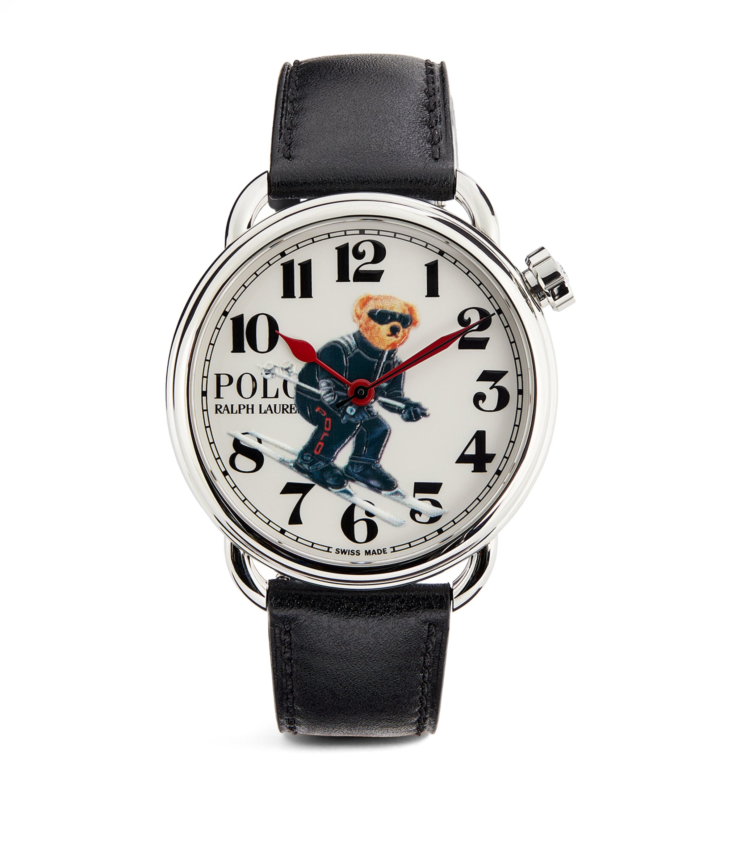 Polo Ralph Lauren Ski Polo Bear Watch In Black