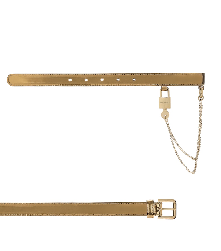Leather Chain Belt 89869-LIGHT GOLD Image 2