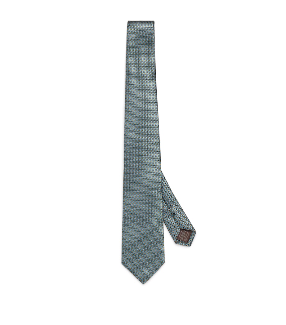Canali Silk Jacquard Tie Image 1