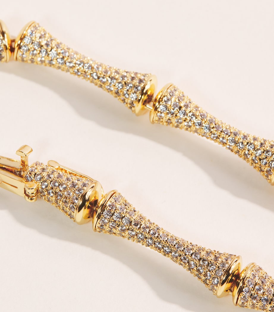 Eddie Borgo Gold-Plated Pavé Bambù Necklace Gold Image 4