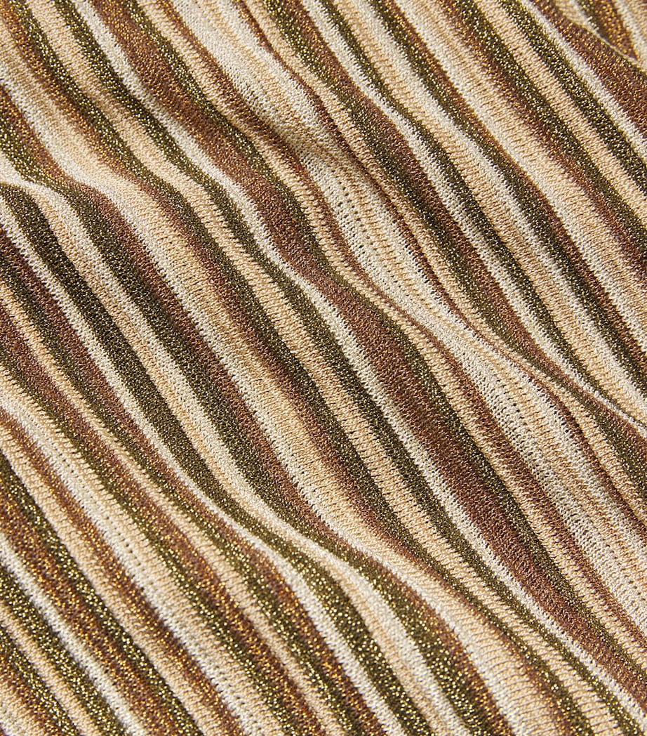 Stripe Anna Maxi Dress Y0195 GOLD/BRONZE Image 5