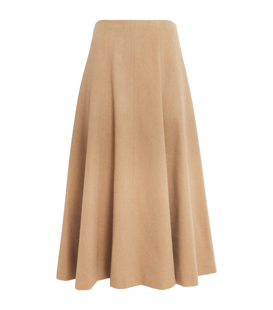 Camel Wool Midi Skirt CAMEL Image 1