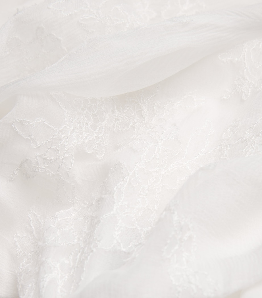 Silk Crepe Valerie Maxi Dress WHITE/WHITE Image 4