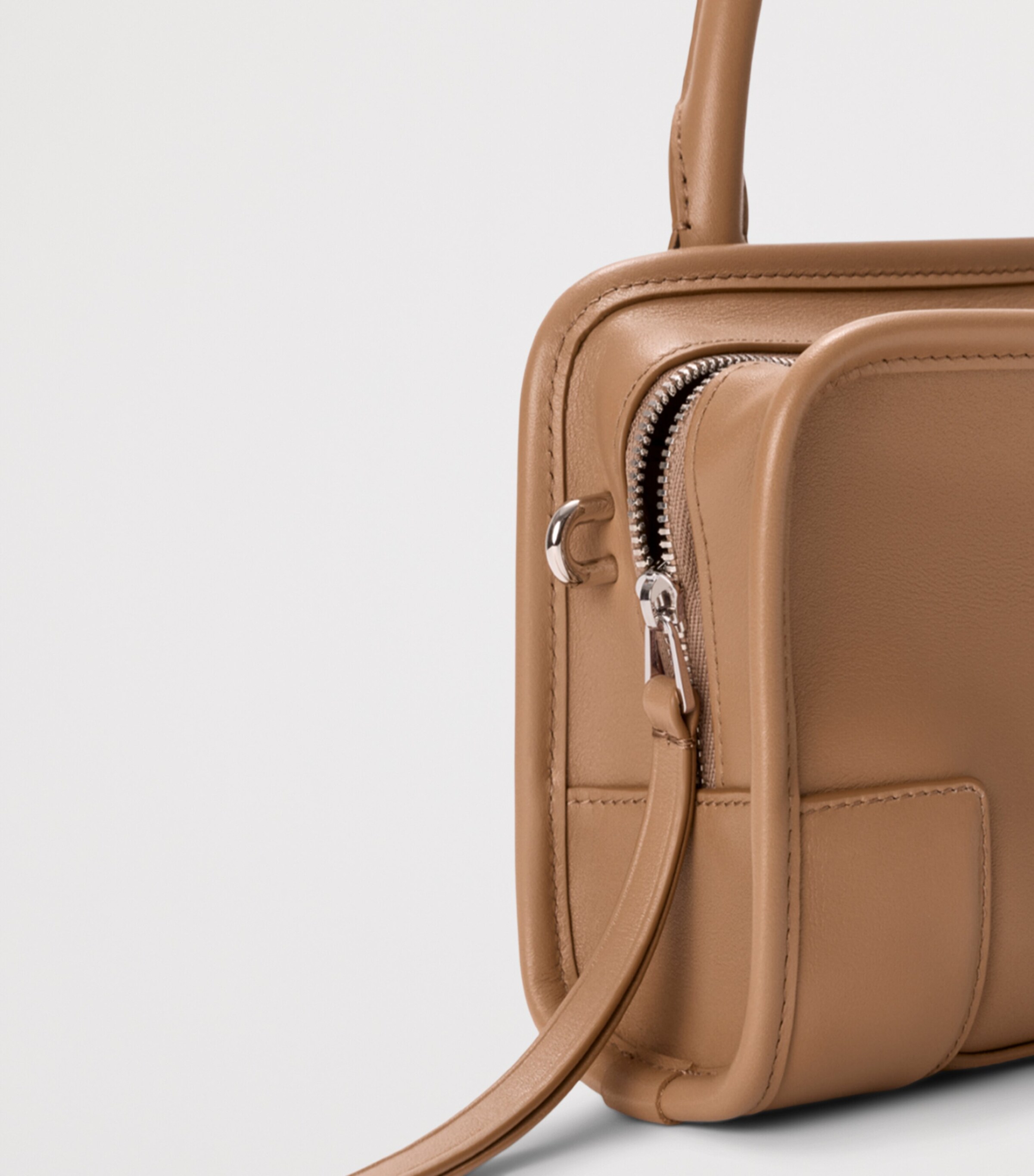 LOEWE Mini Calfskin Amazona 180 Top-Handle Bag Mocha Image 13