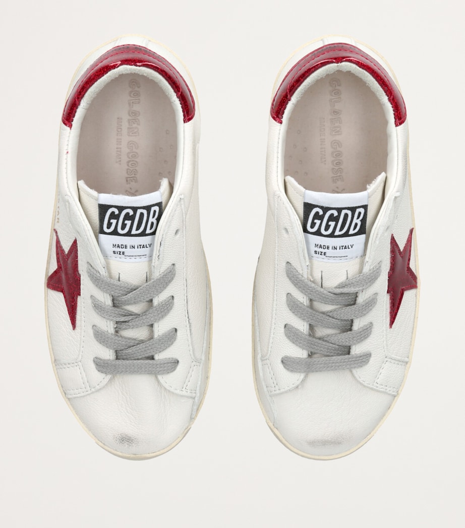 Leather Super-Star Sneakers WHITE/RED Image 4