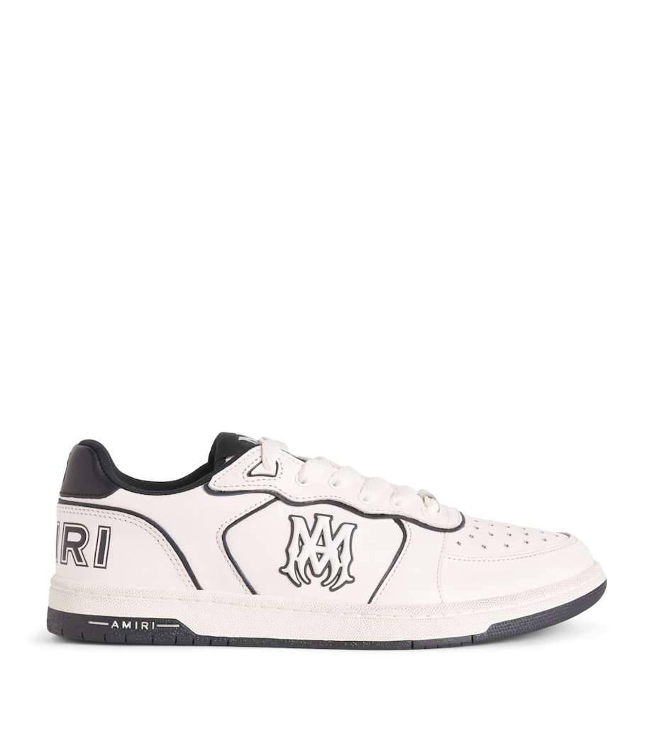 AMIRI Leather Newport Sneakers Ivory Image 1