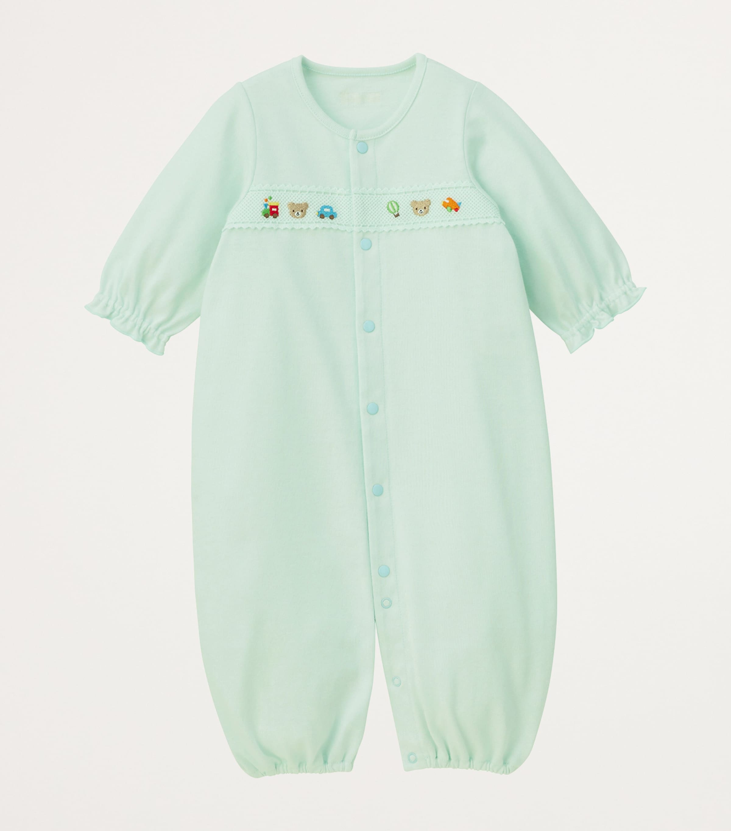 Cotton Embroidered Playsuit (60-80cm) 15 Image 3