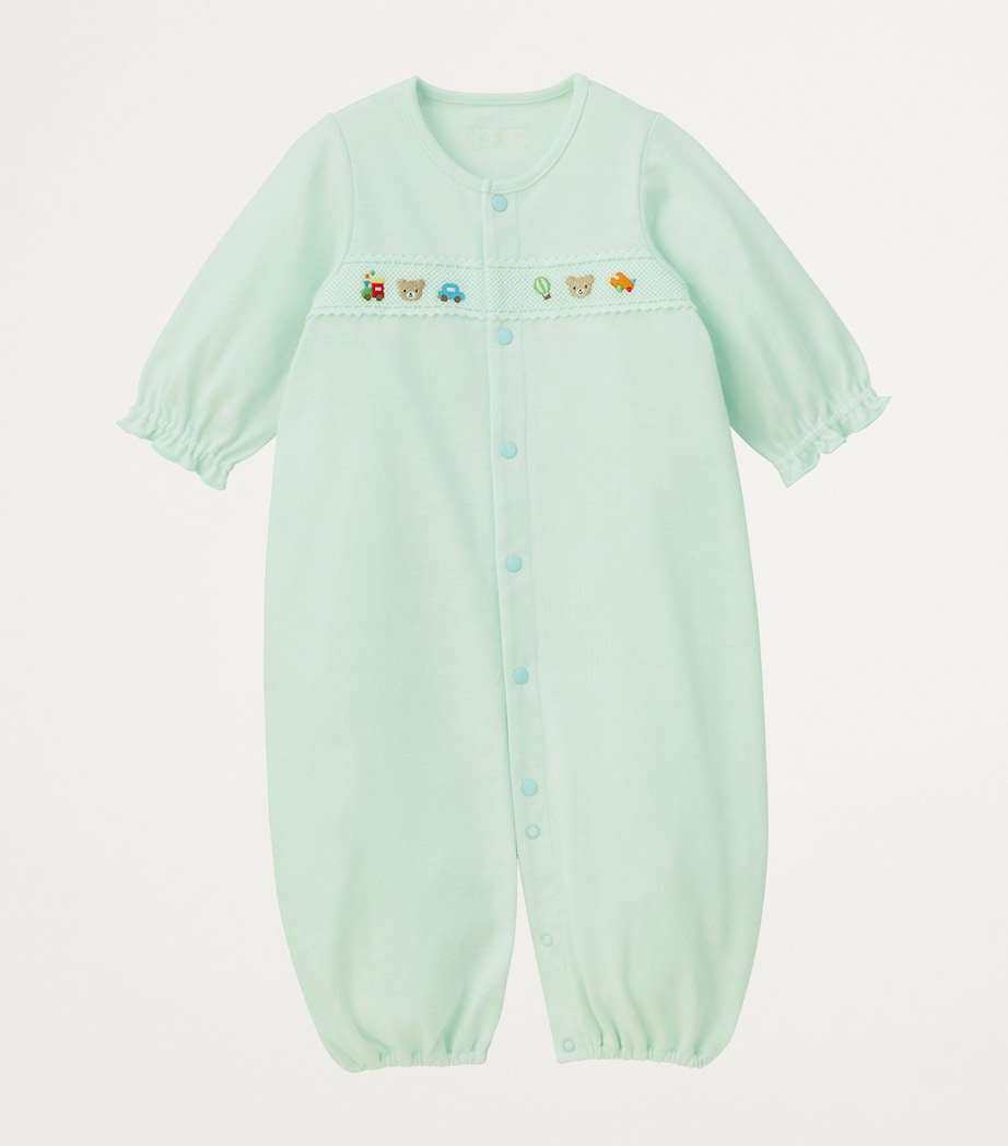 Cotton Embroidered Playsuit (60-80cm) 15 Image 3