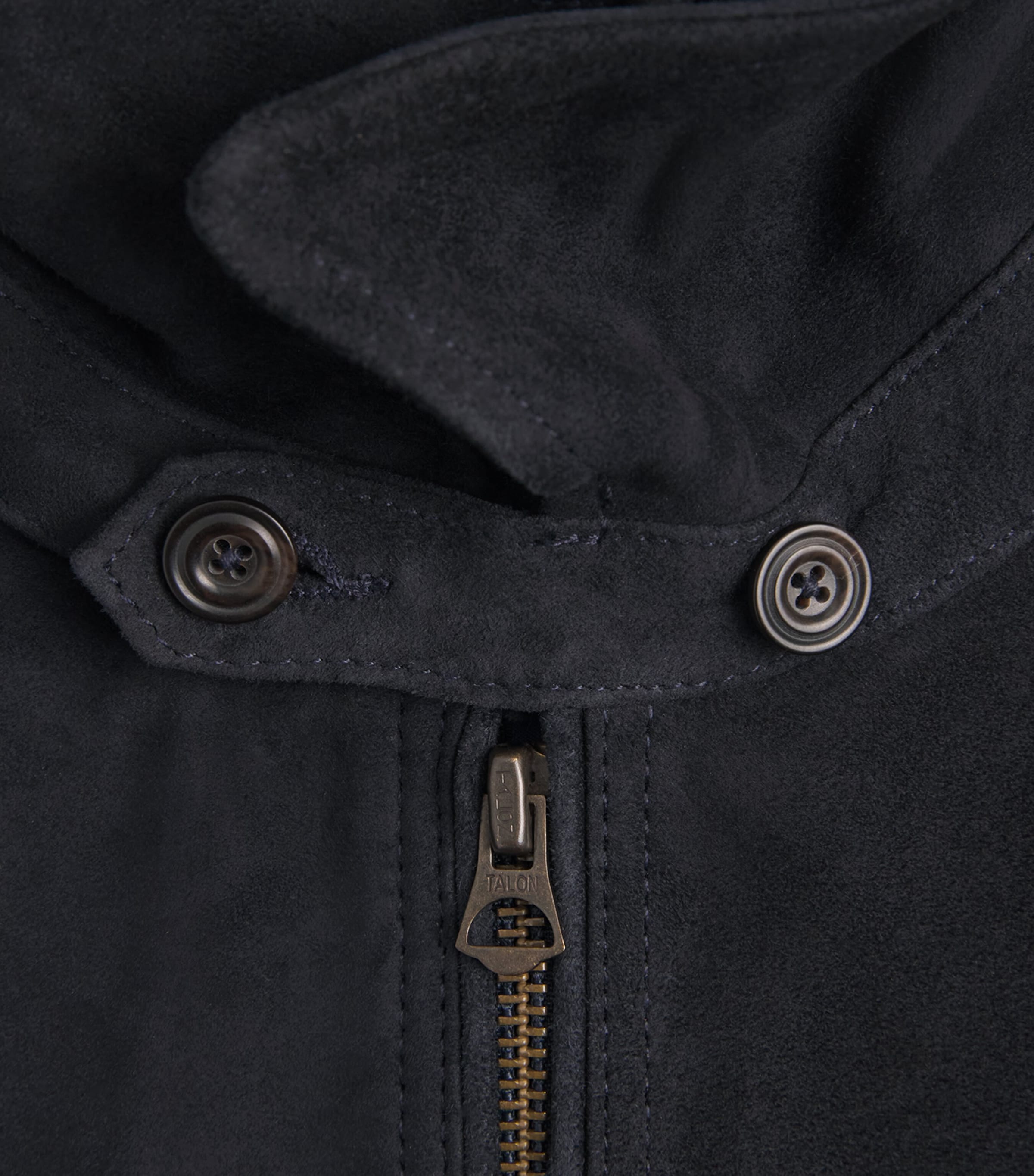 Polo Ralph Lauren Mens Bayport Suede Jacket Collection Navy Image 6