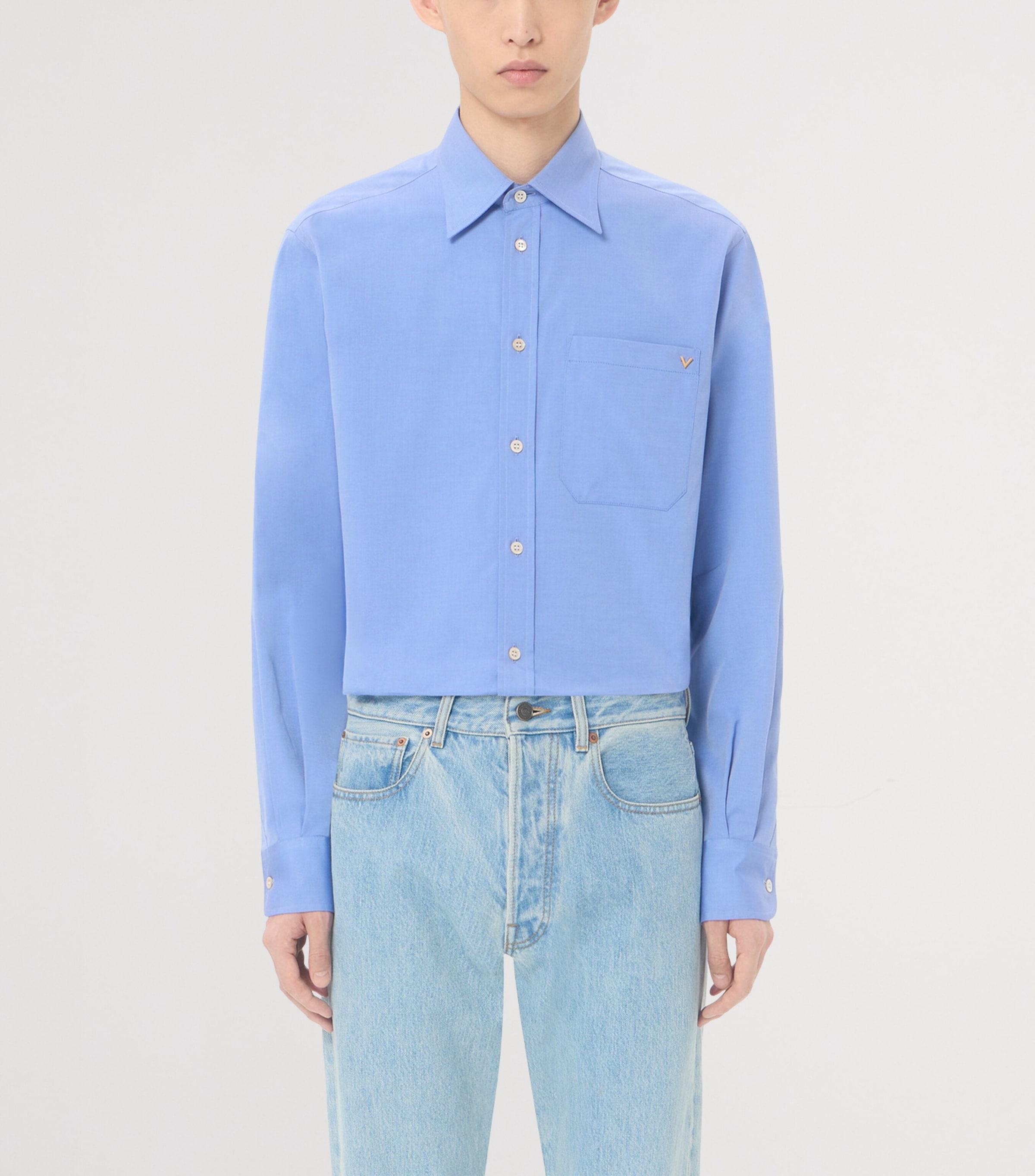Valentino Mens Cotton VGold Shirt Image 3