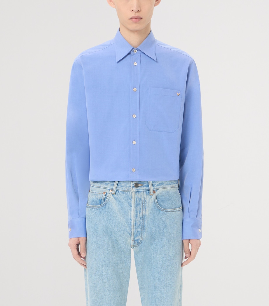 Valentino Mens Cotton VGold Shirt Image 3