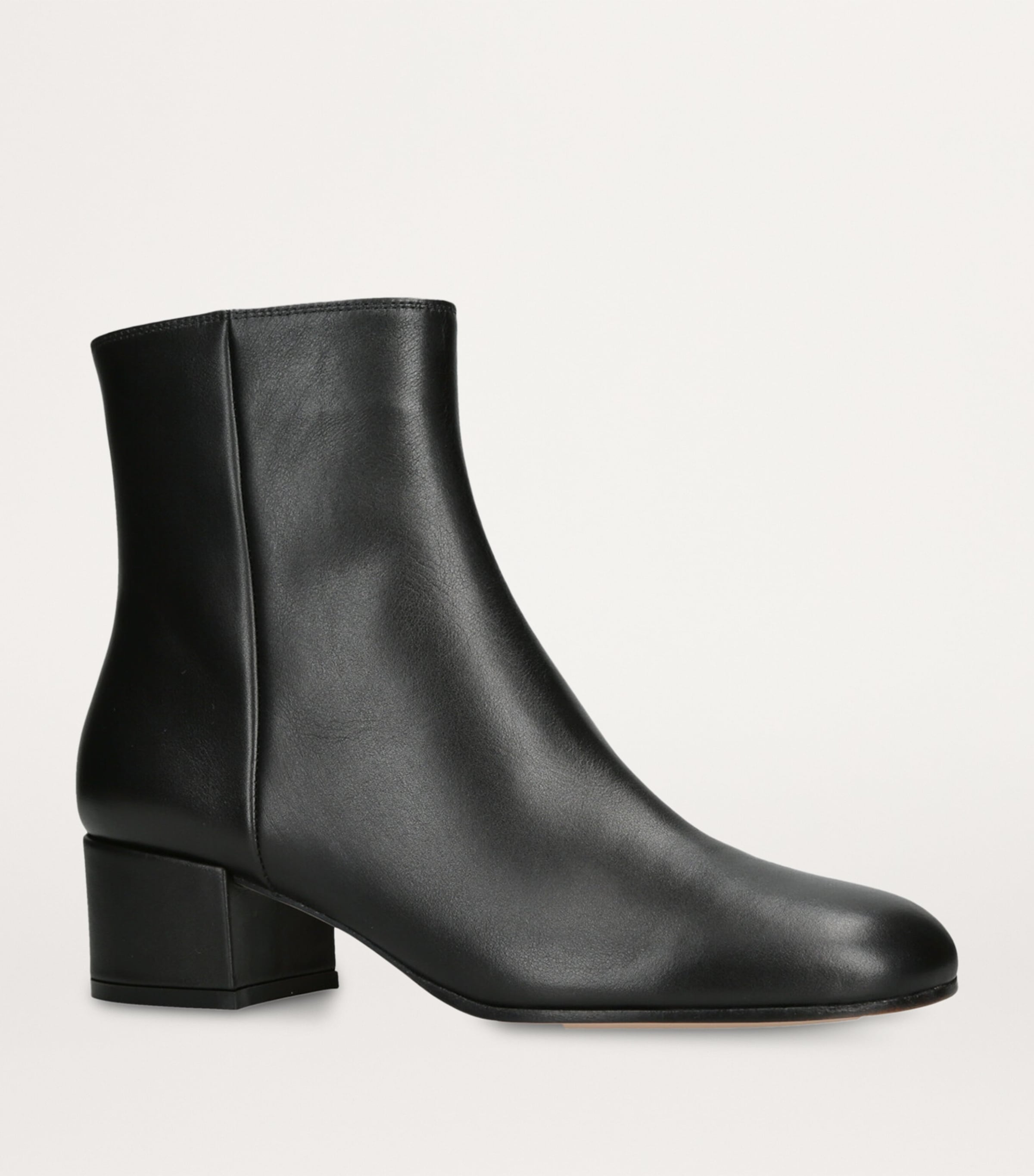 Gianvito Rossi Leather Vitello Glove Ankle Boots 45 Black Image 3