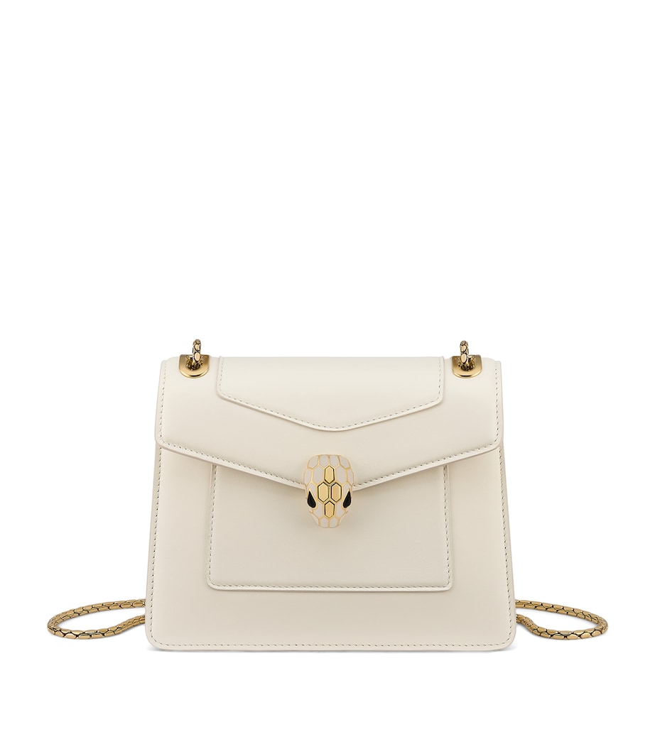 Small Leather Serpent Forever Shoulder Bag WHITE Image 1