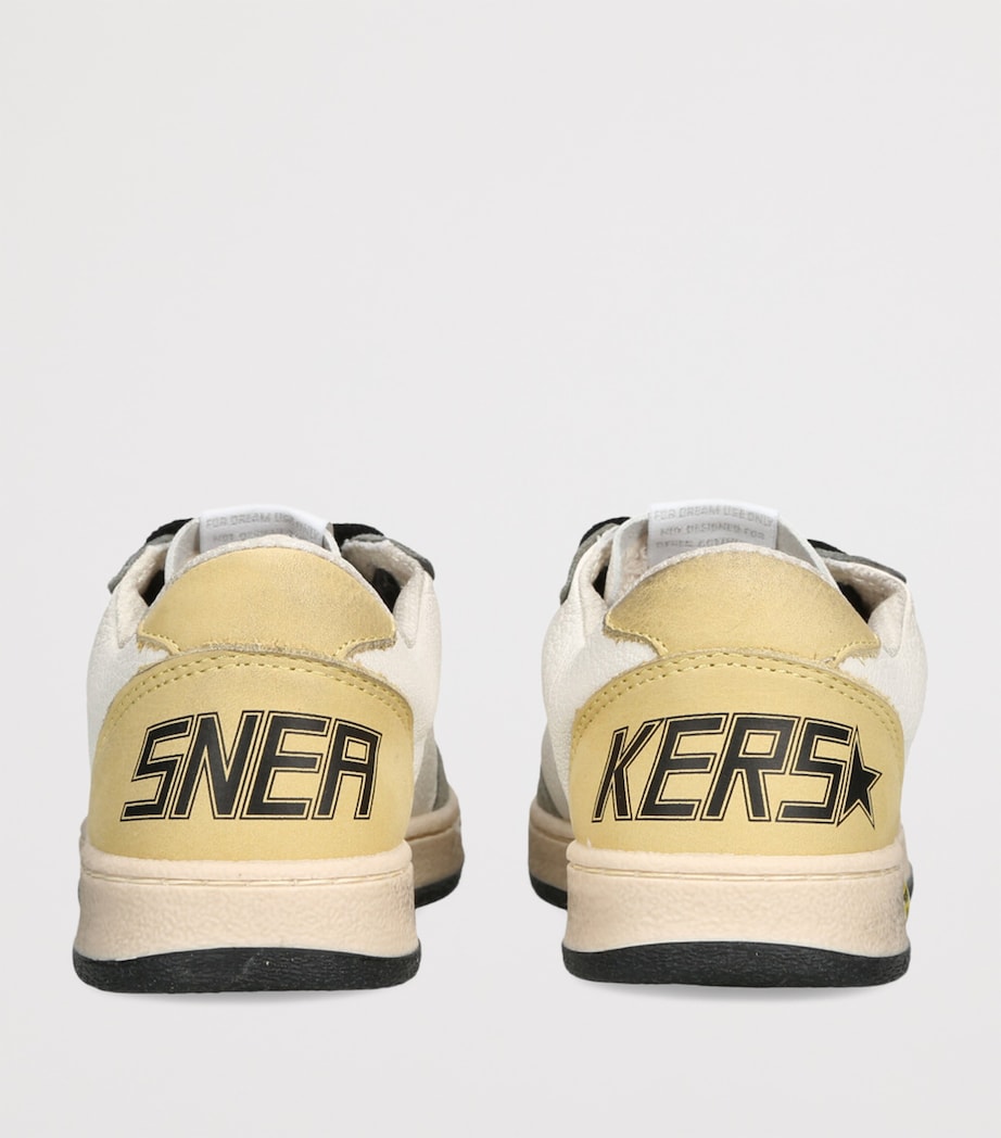 Leather Ball Star Sneakers KHAKI Image 2
