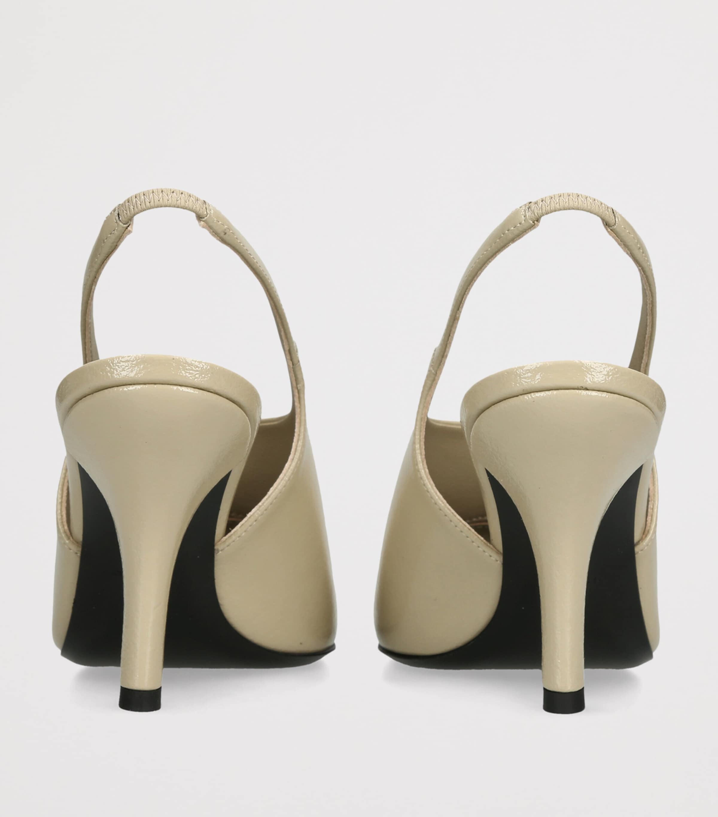 Toteme Leather Contour Slingback Sandals 85 Bone Image 2