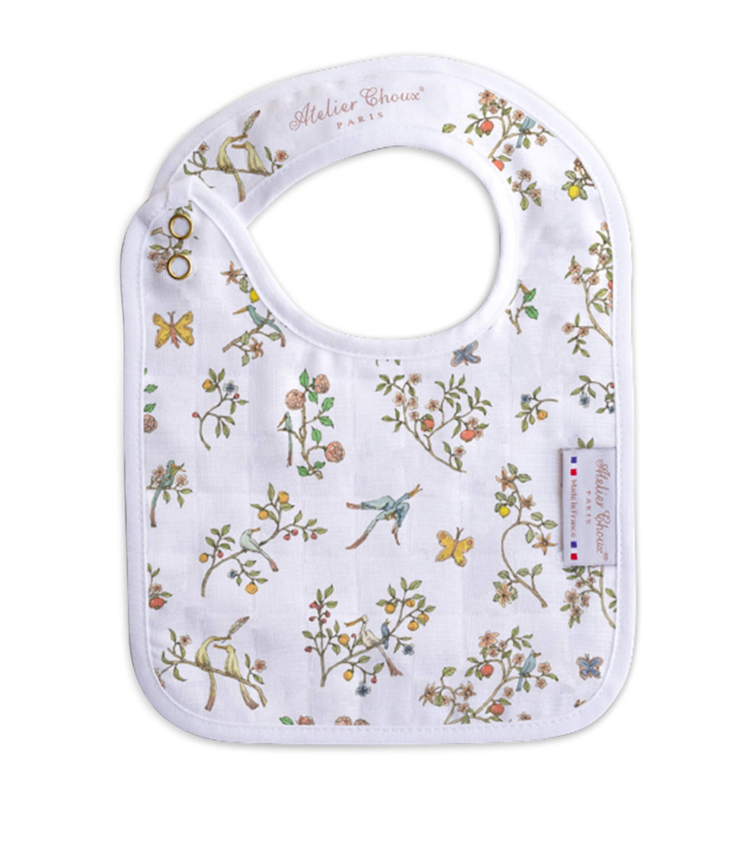 Small Cotton Bloom Bib BLUE Image 2