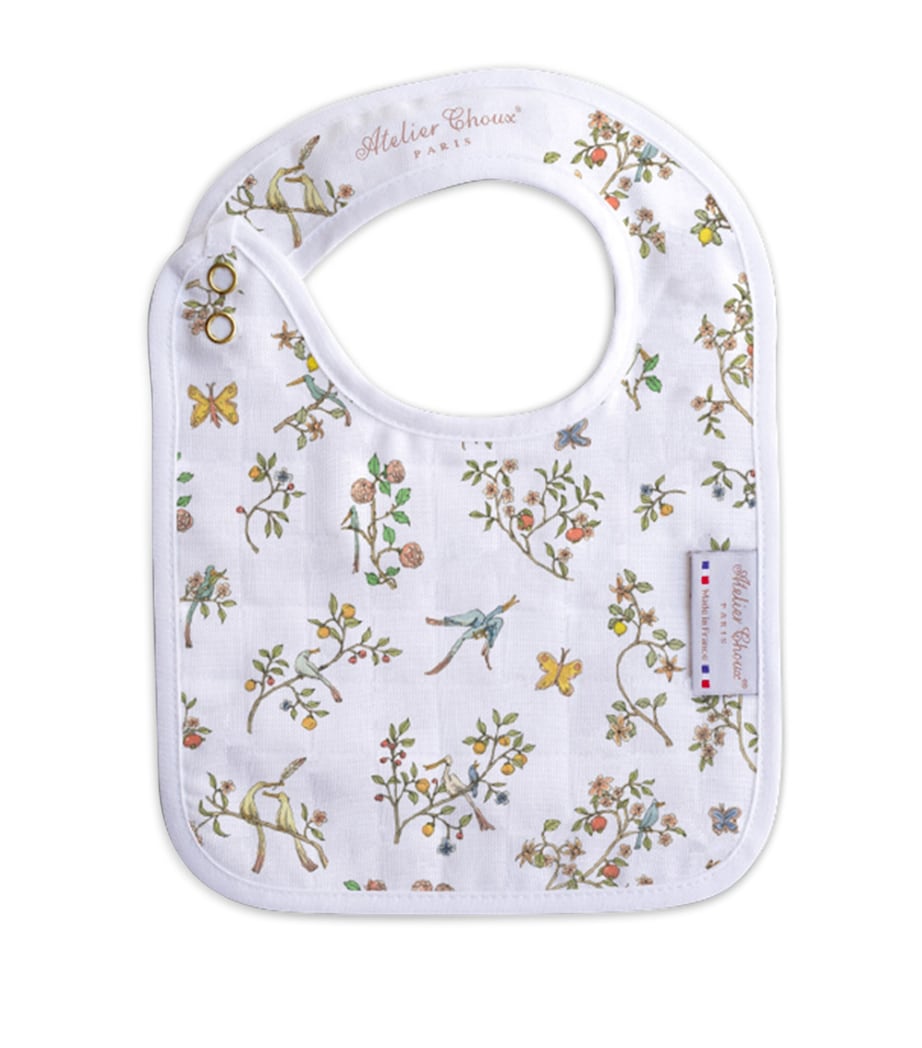 Small Cotton Bloom Bib BLUE Image 2