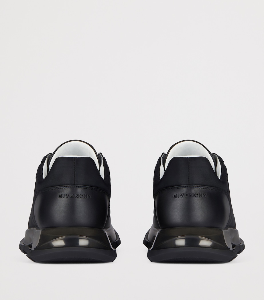 Lace-Up Low-Top Sneakers BLACK Image 4