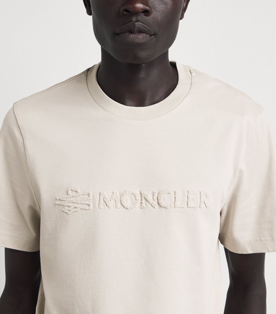 Moncler Mens Cotton Logo Patch T-Shirt Image 3