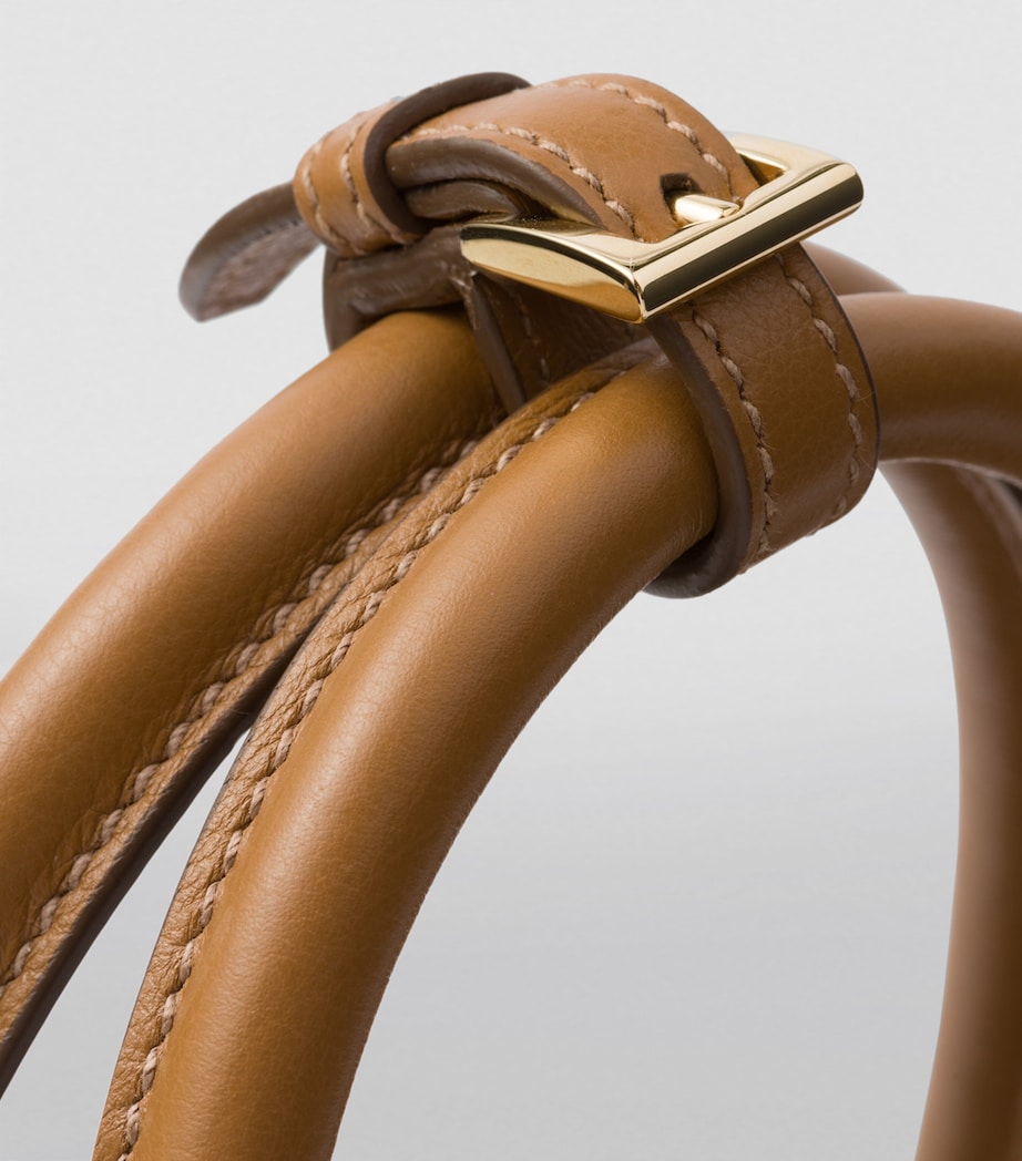 Large Leather Buckle Tote Bag F03BH Image 5