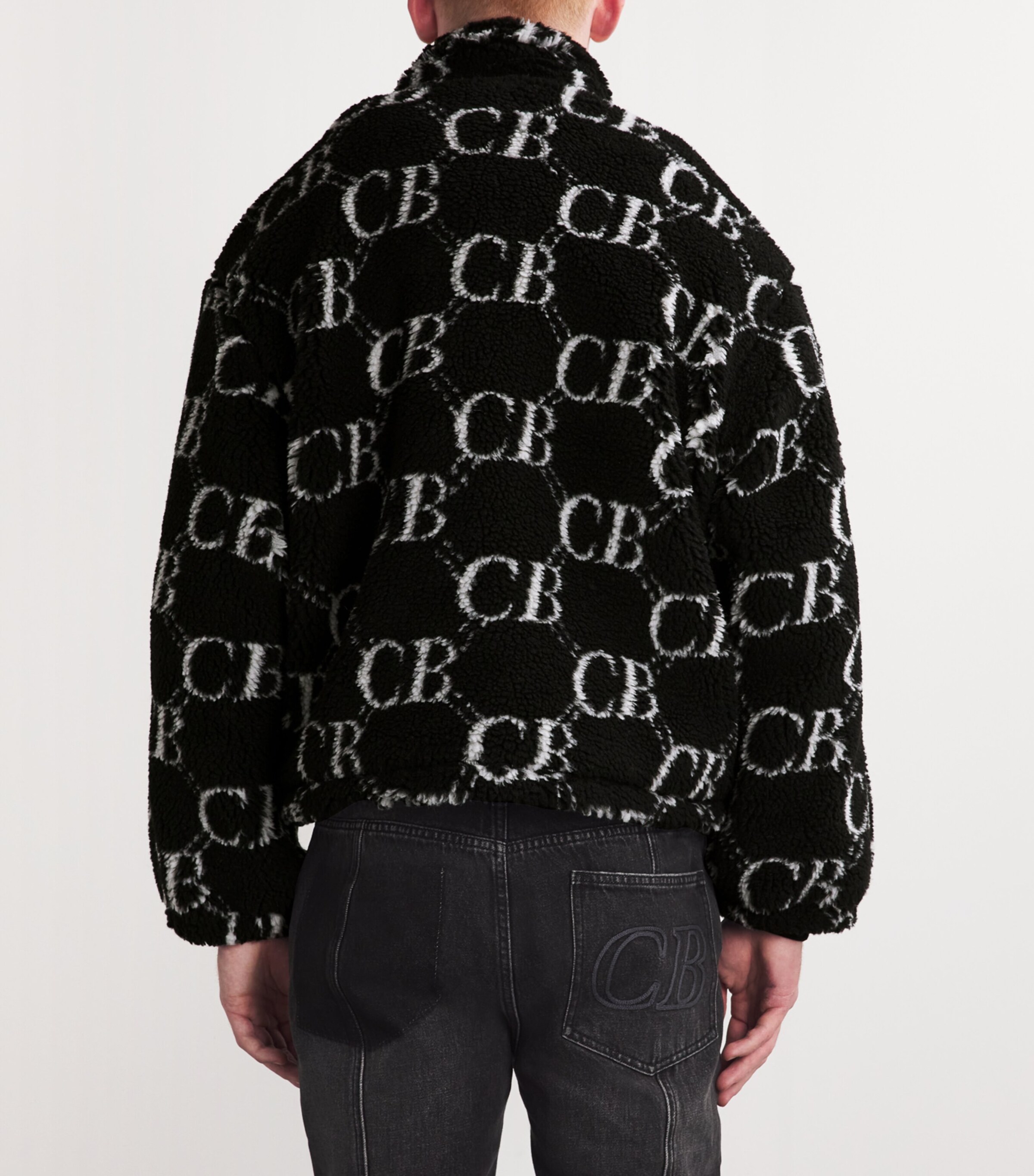Monogram Fleece Jacket BLACK 000 Image 4