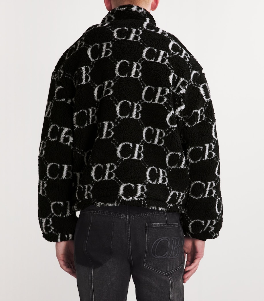 Monogram Fleece Jacket BLACK 000 Image 4