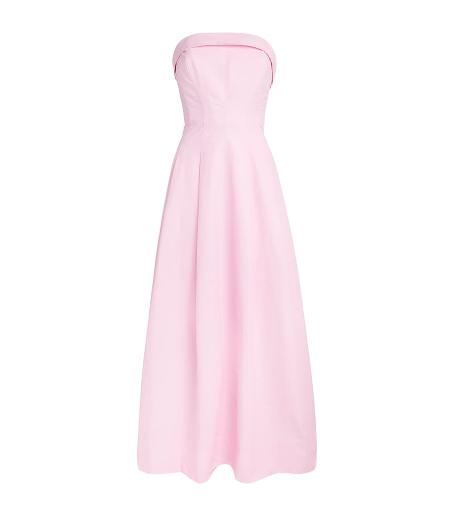 Simkhai Womens Cotton-Blend Avril Bustier Maxi Dress Daisy Image 1