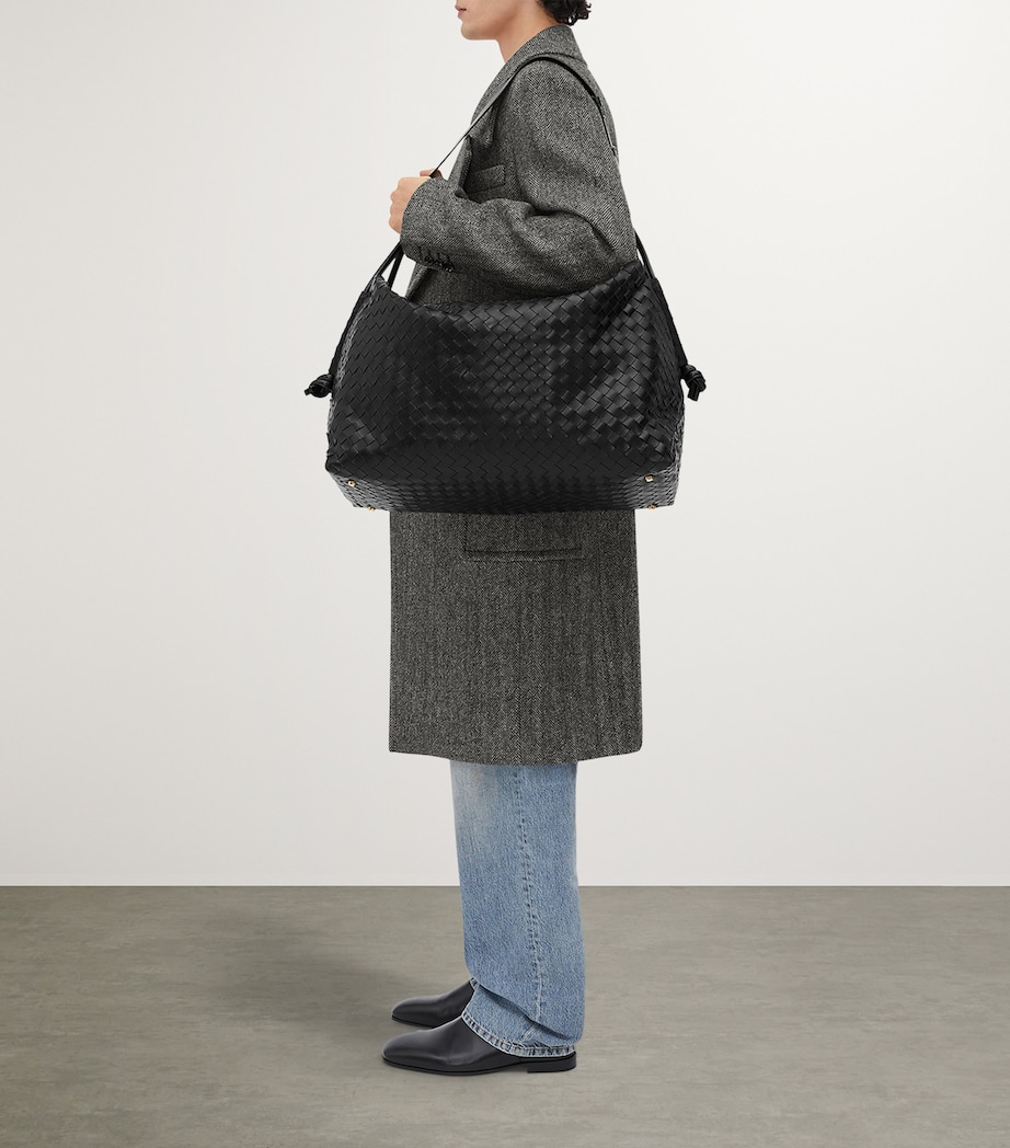 Large Leather Loop Weekender Bag 1019 Image 4