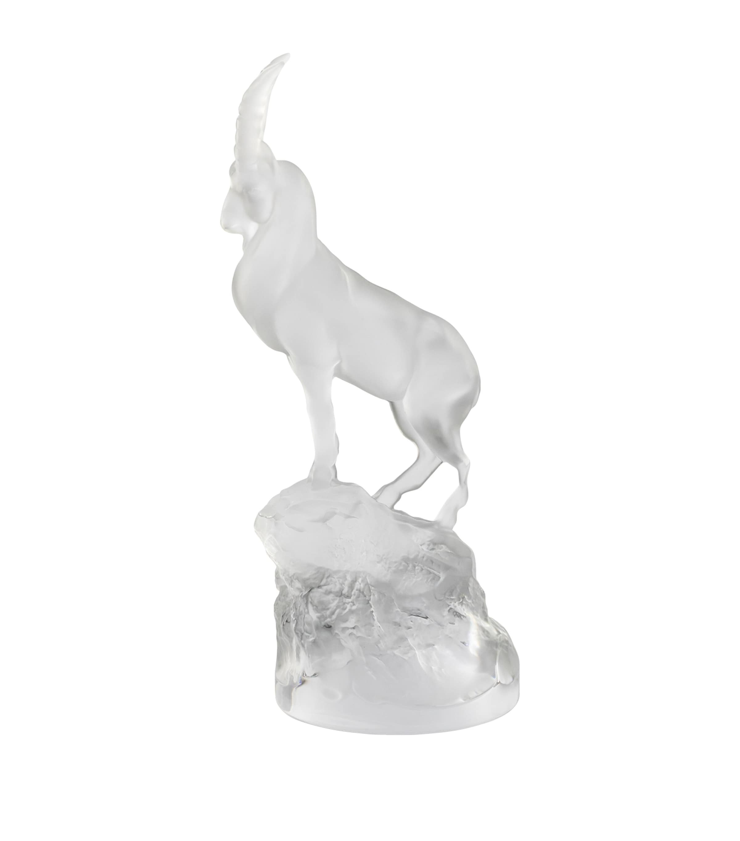 Lalique Crystal Ibex Sculpture (33.5cm) Incolore Image 1
