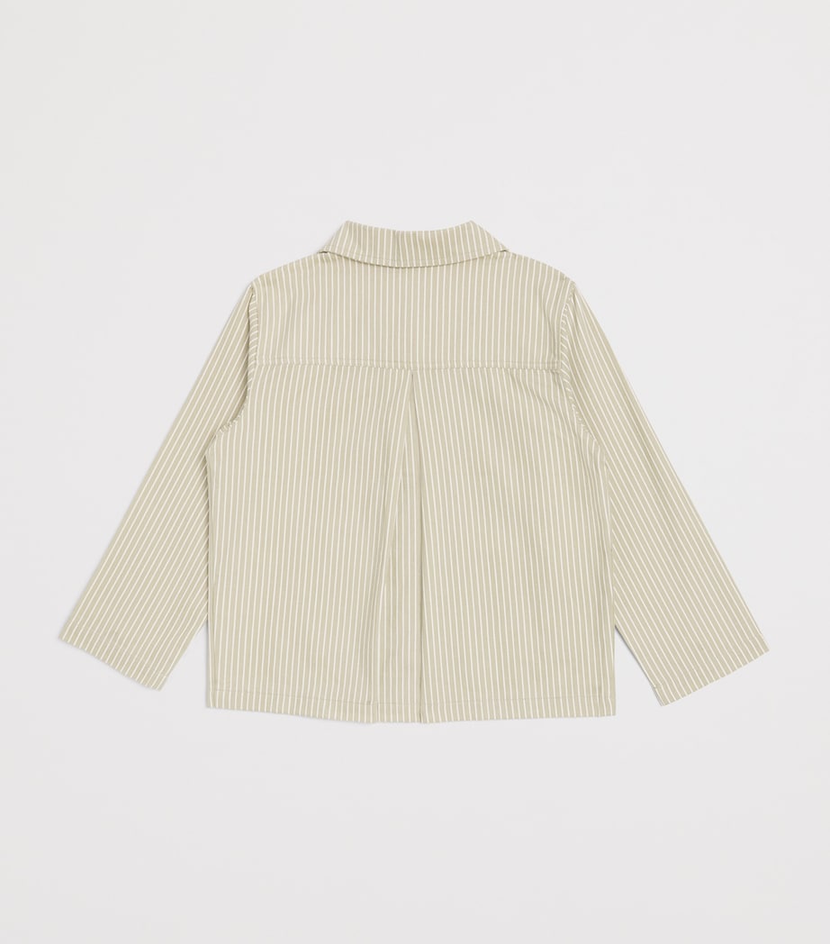 Organic Cotton Frankie Overshirt (5-10 Years) TEA STRIPE Image 3