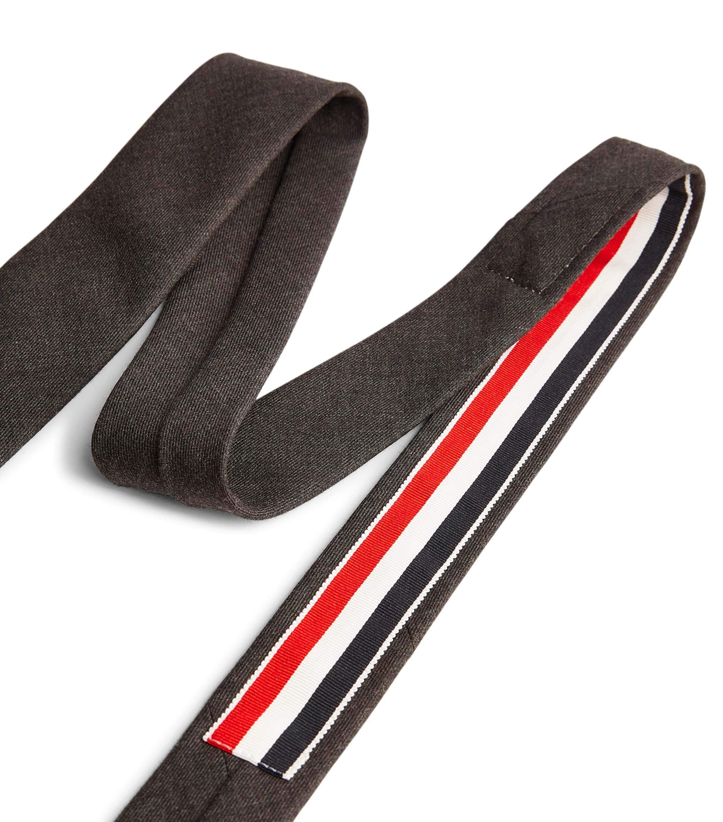 Wool Tie DARK GREY Image 4