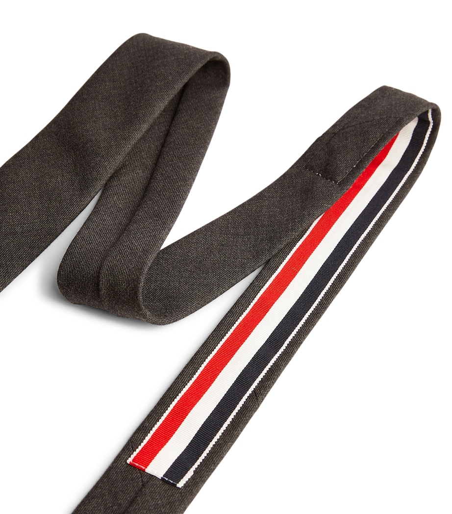 Wool Tie DARK GREY Image 4