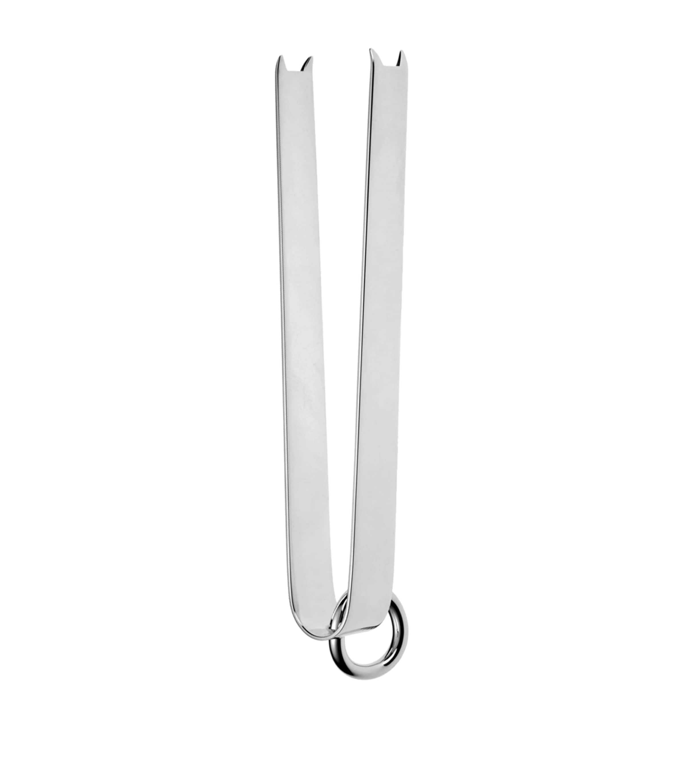 Shop Christofle Ice Tongs Vertigo In Silver