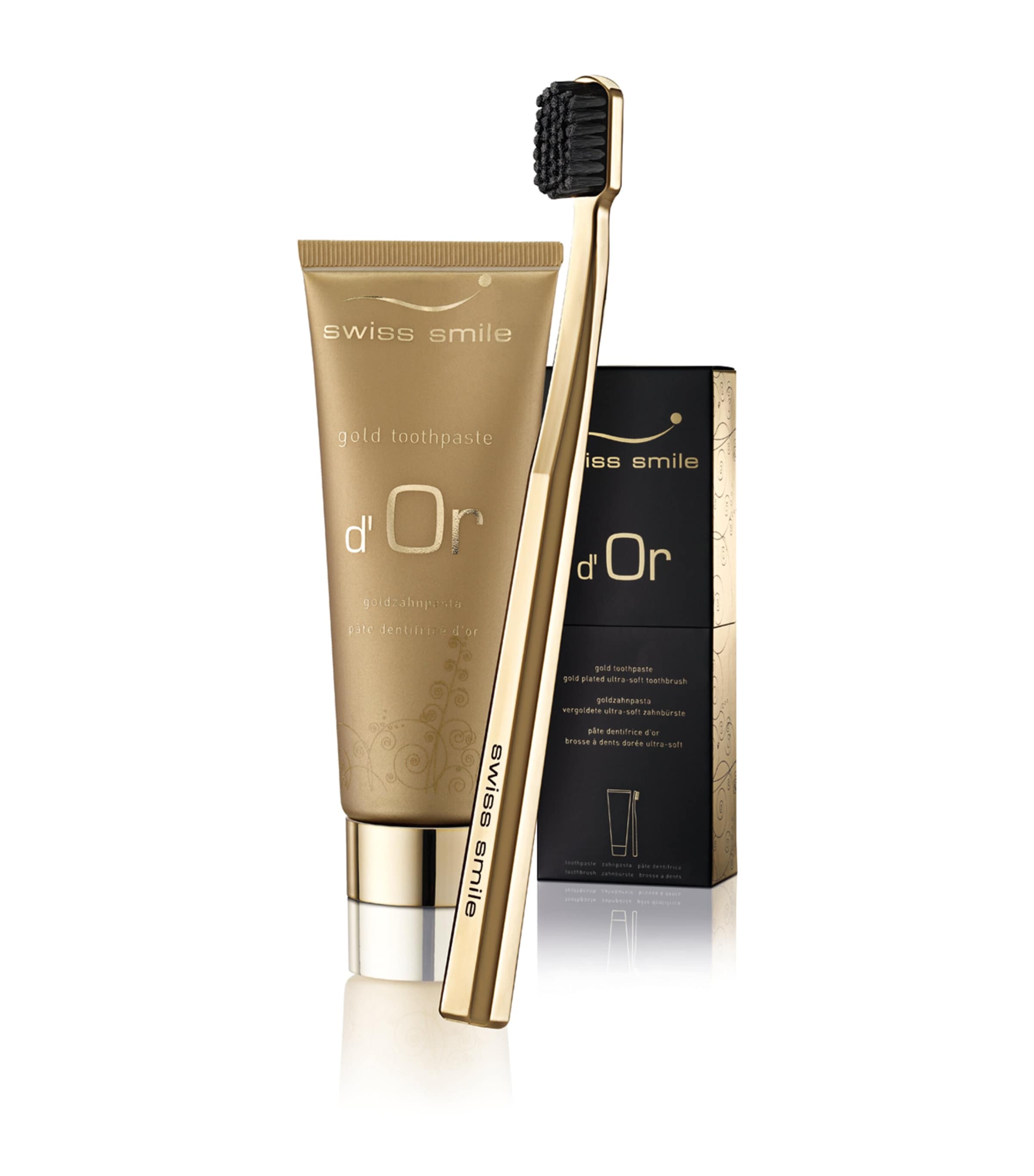 Curaden D'or Toothpaste And Toothbrush