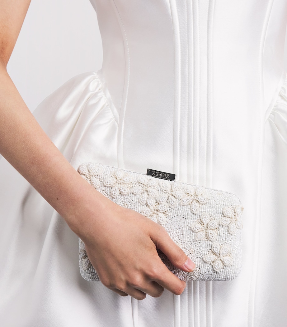 STAUD Beaded Carmella Clutch Bag Grpd Garden Party Image 4