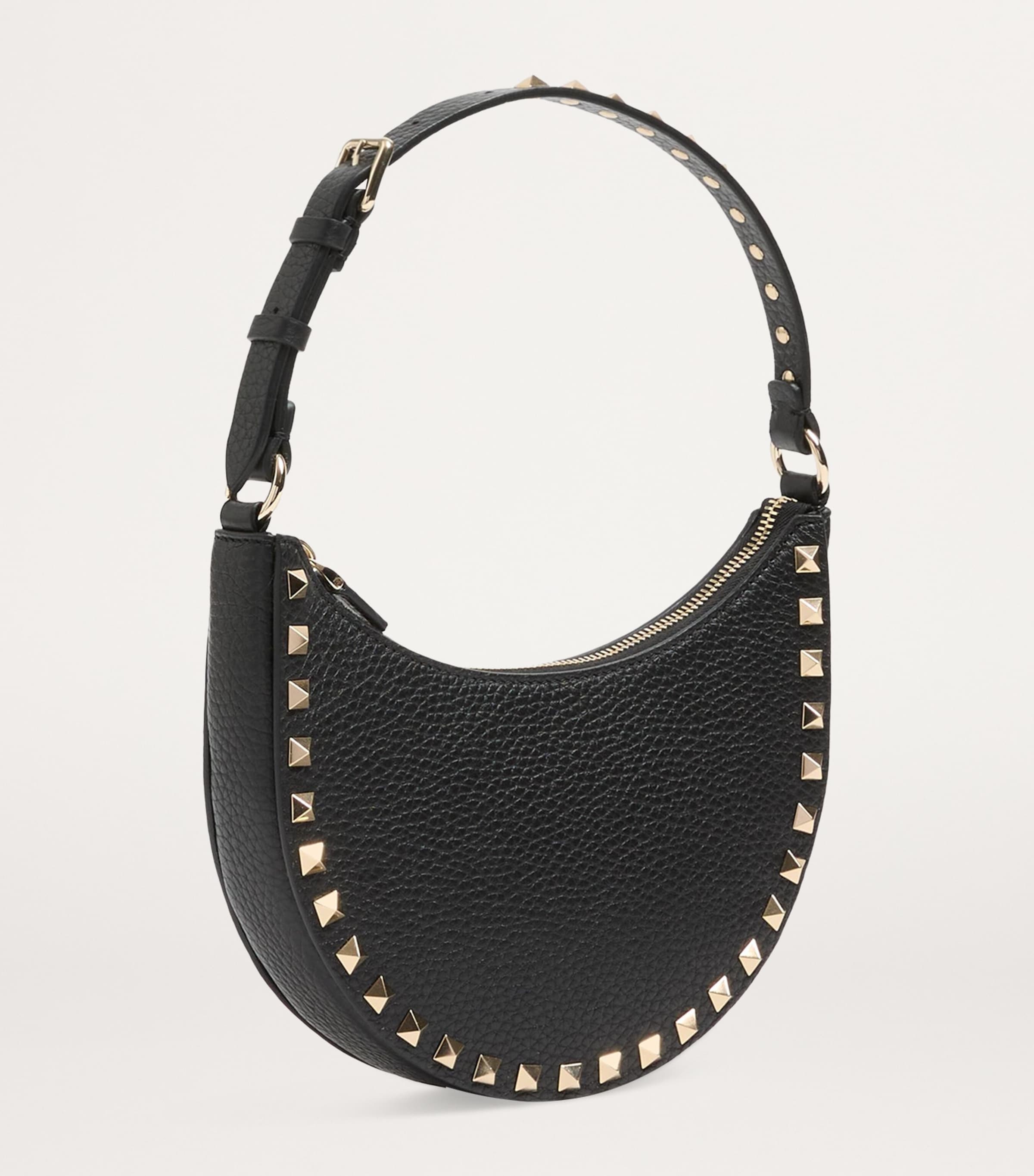 Mini Leather Rockstud Shoulder Bag 0NO Image 4