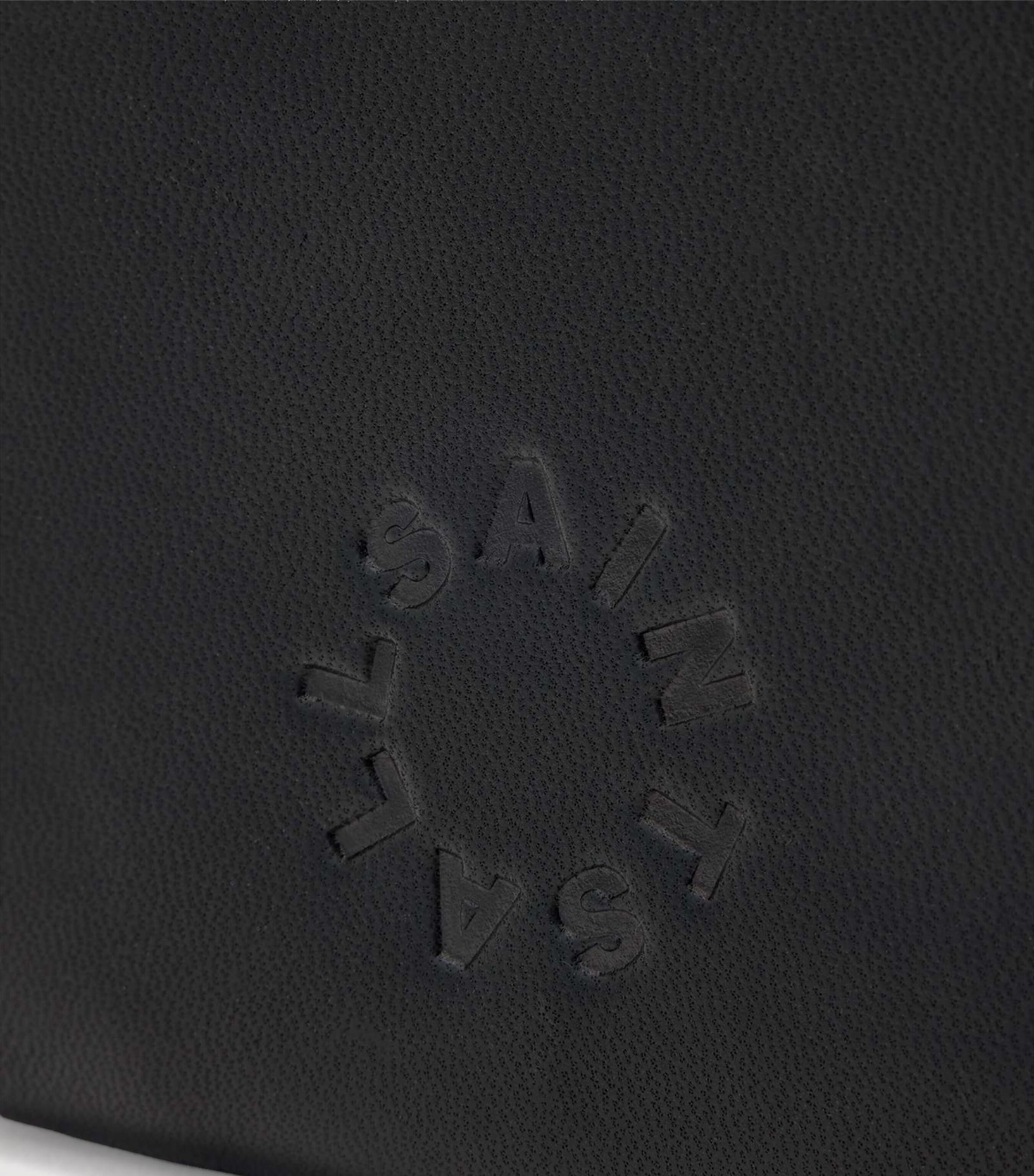 AllSaints Lambskin Zip-Around Arlo Wallet Black Image 4