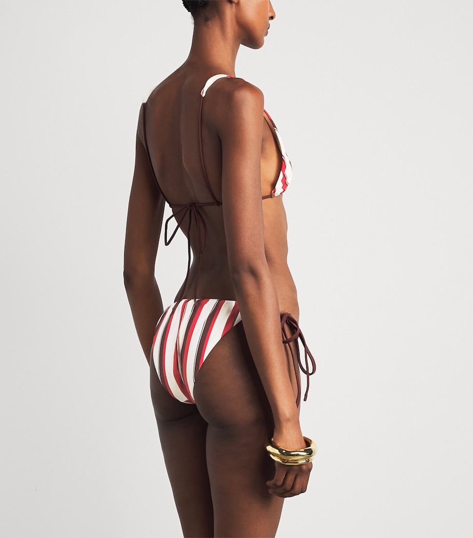 SIR. Womens Alva Stripe Bikini Top Laila Stripe Image 3