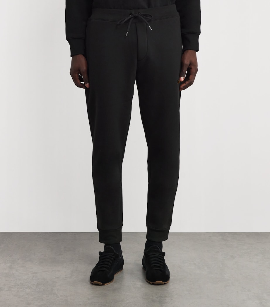 Embroidered Monogram Sweatpants BLACK Image 3