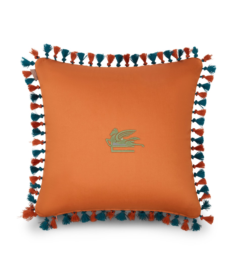 Etro Tassel-Trim Hoa Cushion (45cm x 45cm) Dark Brown Image 2