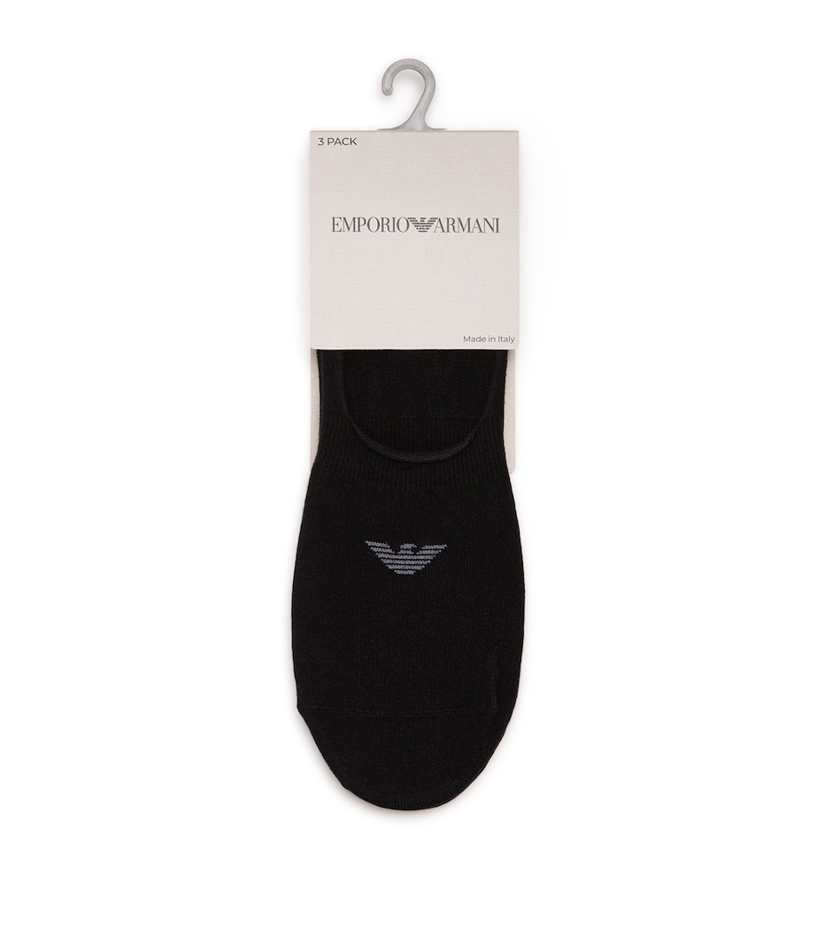 Invisible Logo Socks (Pack of 3) MC061 BLACK Image 1