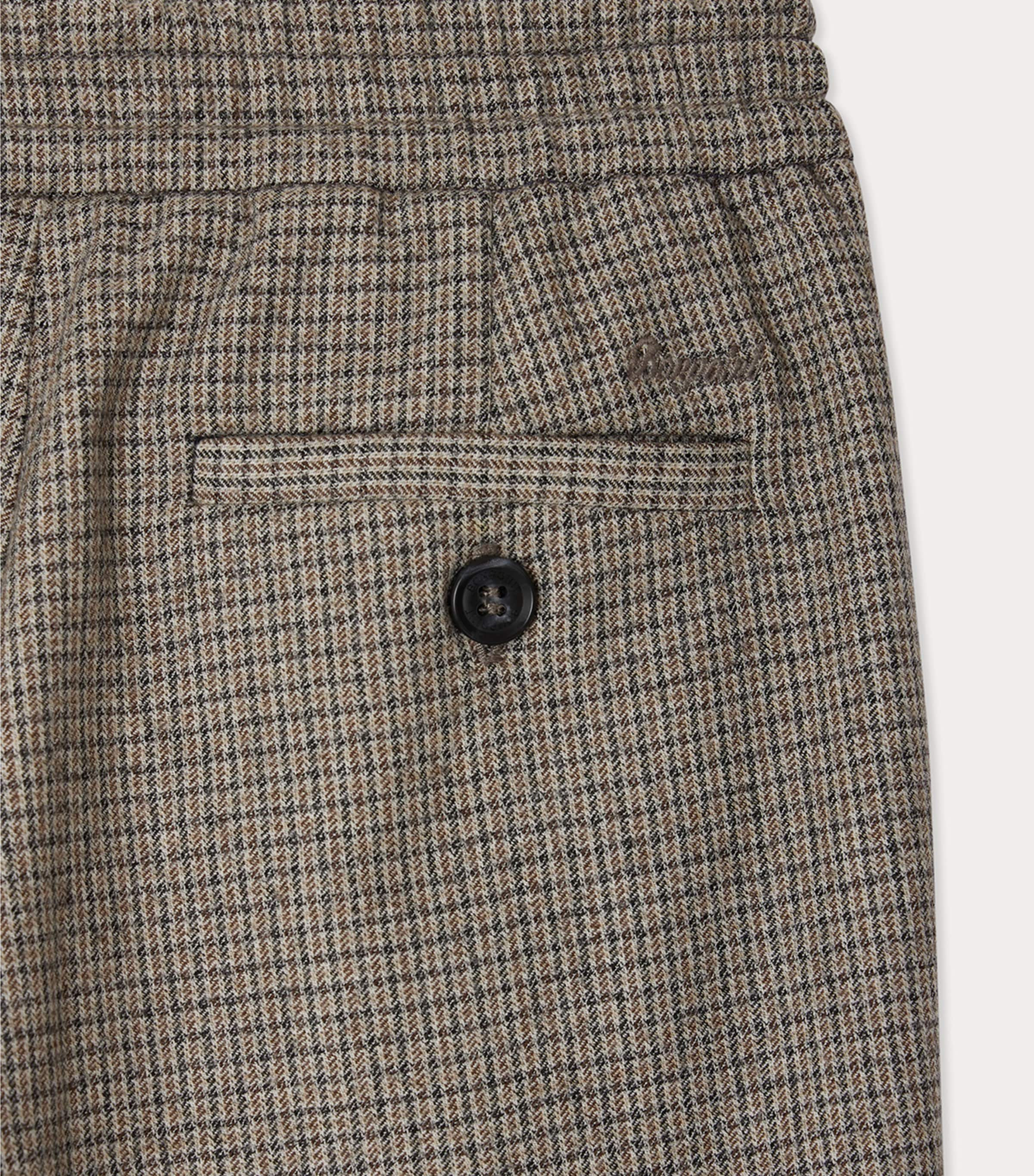 Wool-Blend Check Jones Trousers (10-14 Years) CA TAUPE Image 4