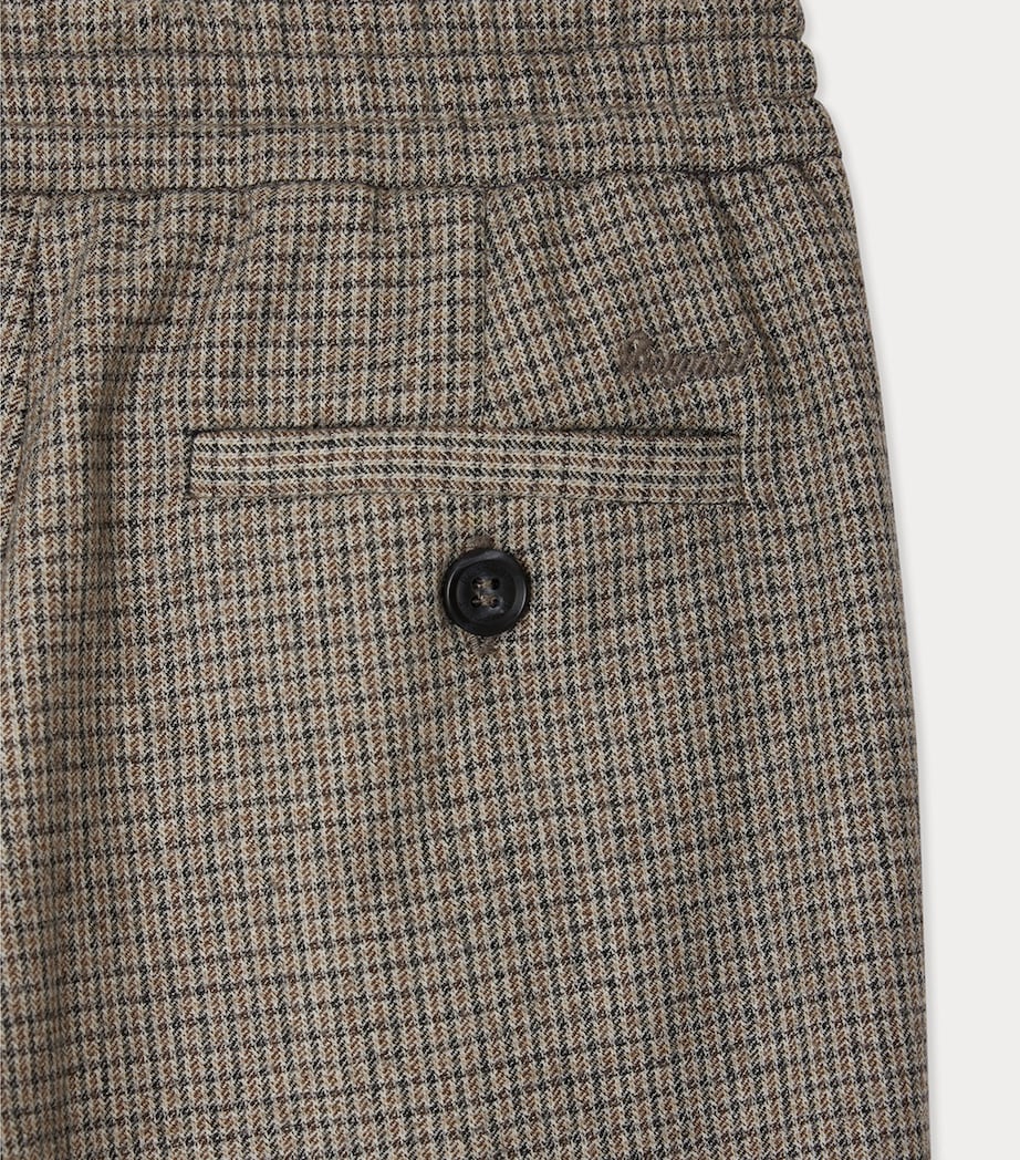 Wool-Blend Check Jones Trousers (10-14 Years) CA TAUPE Image 4