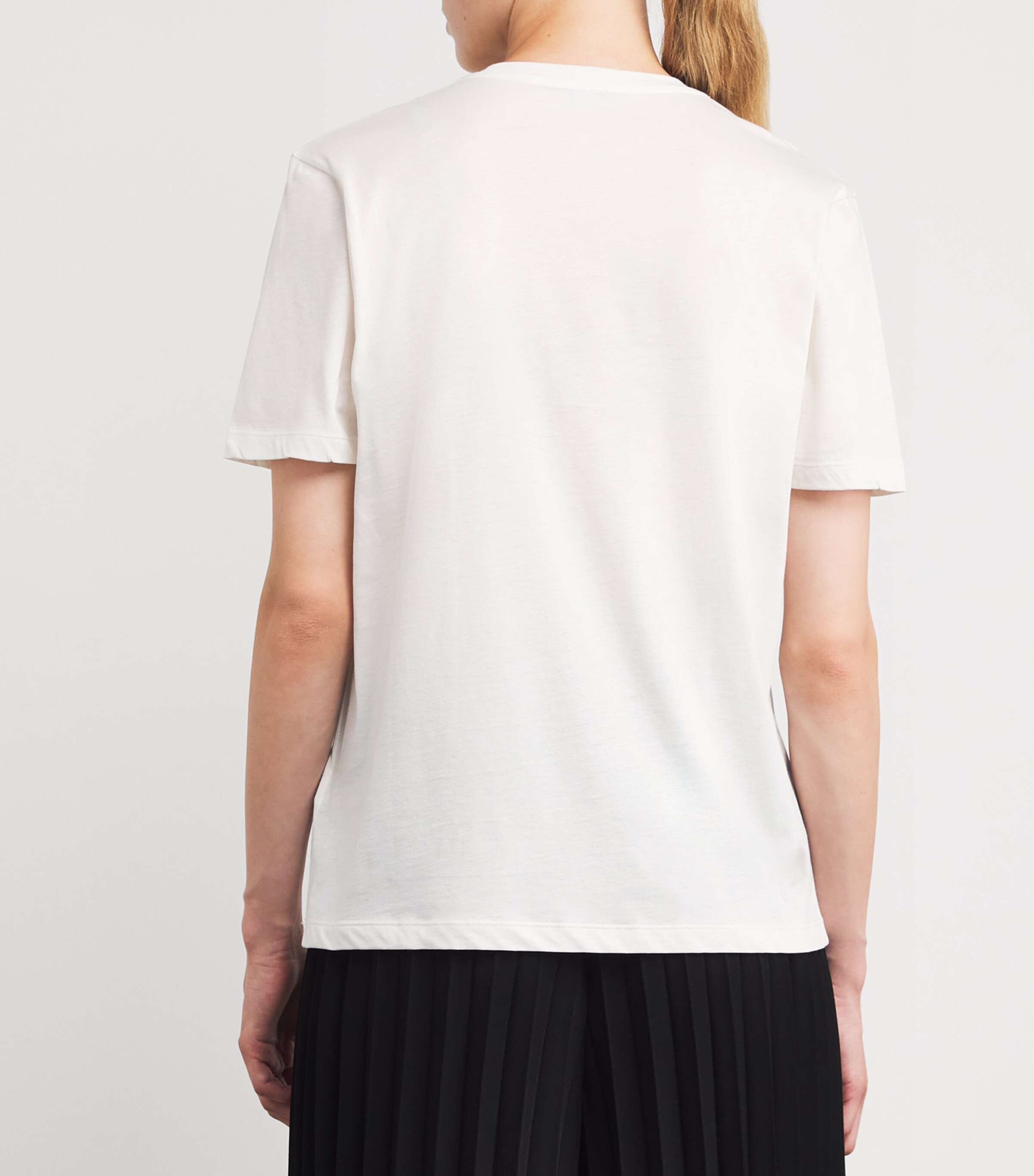 Cotton-Silk T-Shirt OFF WHITE Image 4